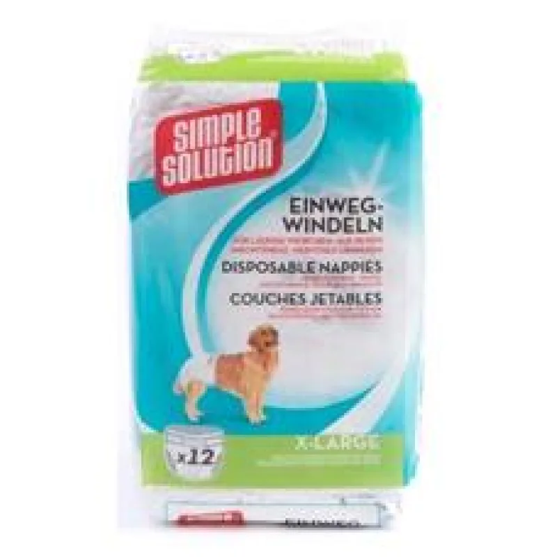 Simple Solution Pleny pro psy, 12ks, velikost XL