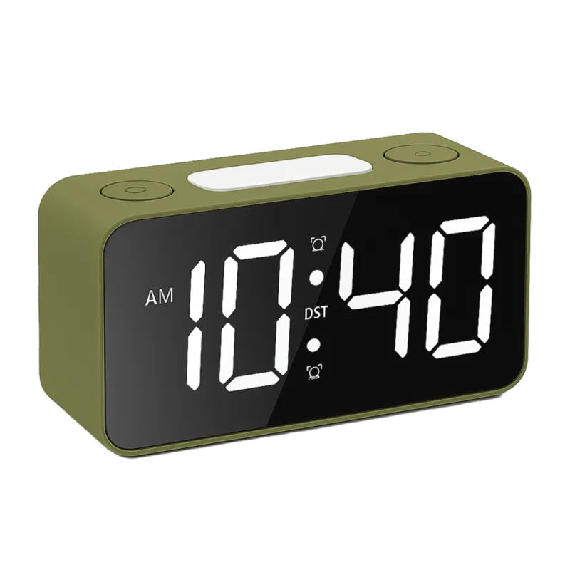 JVD Digitální svítící barevný budík JVD SB2020.1 s nastavitelnými barvami číslic do el. sítě