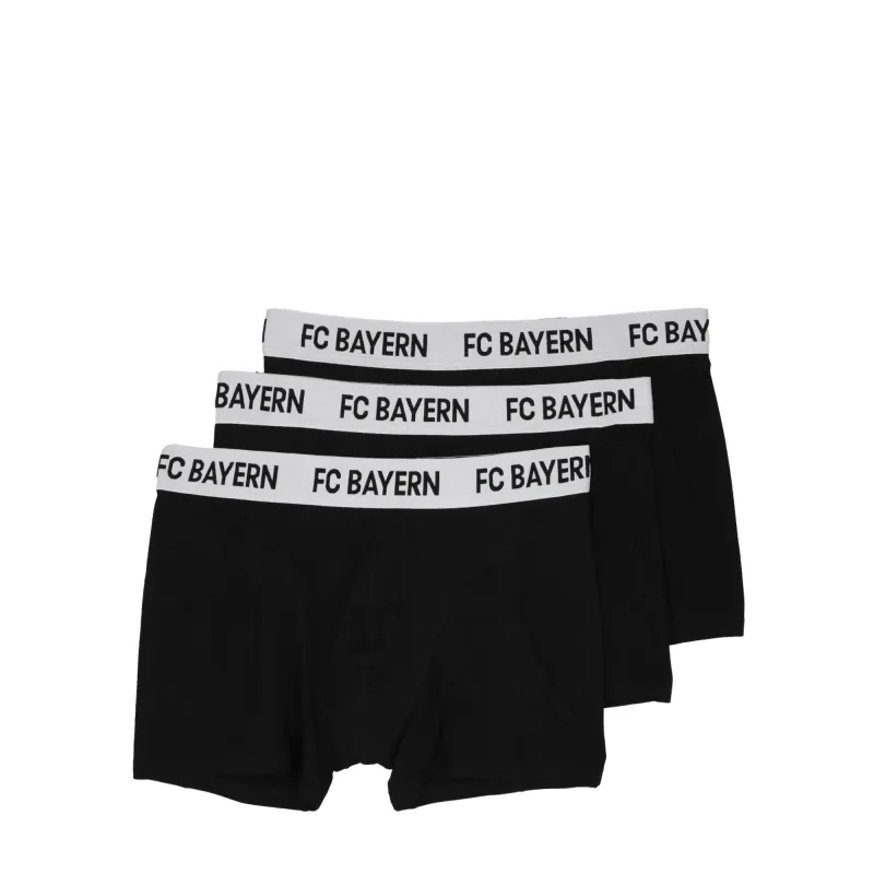 FC Bayern München - Bayern Mníchov boxerky čierne, 3 ks v balení
