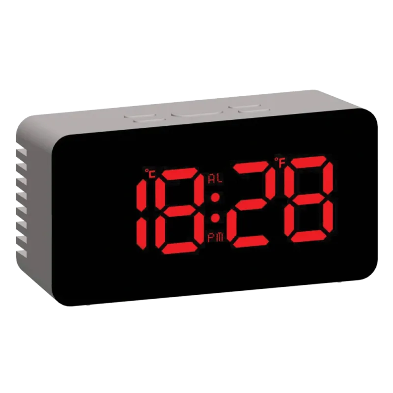 JVD Digitální budík do sítě s červenými LED svítícími čísly JVD SB3658.7