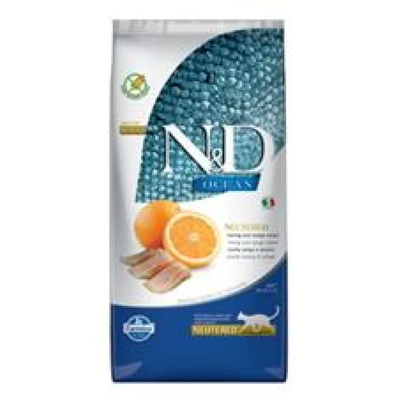 N&D OCEAN CAT NEUTERED Adult Herring & Orange 300 g