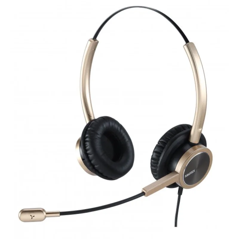 WELL Mairdi MRD-809DG, náhlavka dvojušná, gold 10001418