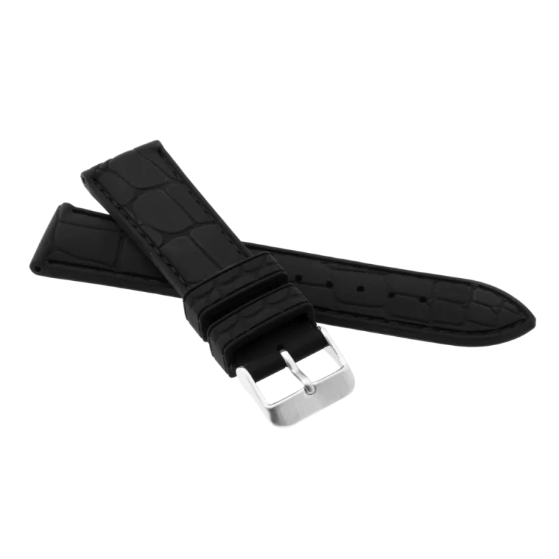 JVD Pánský černý silikonový řemínek na hodinky RP 125/20