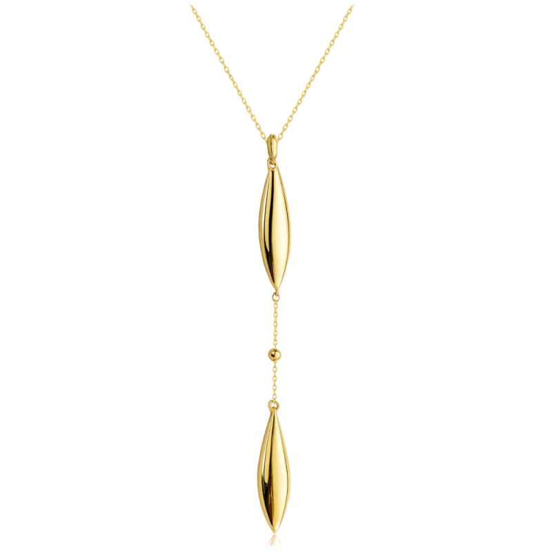 MINET Moderní zlatý náhrdelník Au 585/1000 2,95g JMG0327WGN48