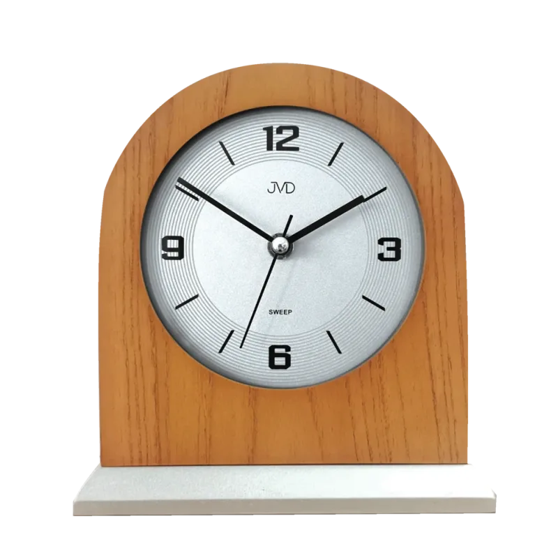 JVD Dřevěné netikající tiché stolní retro hodiny JVD HS24012/11