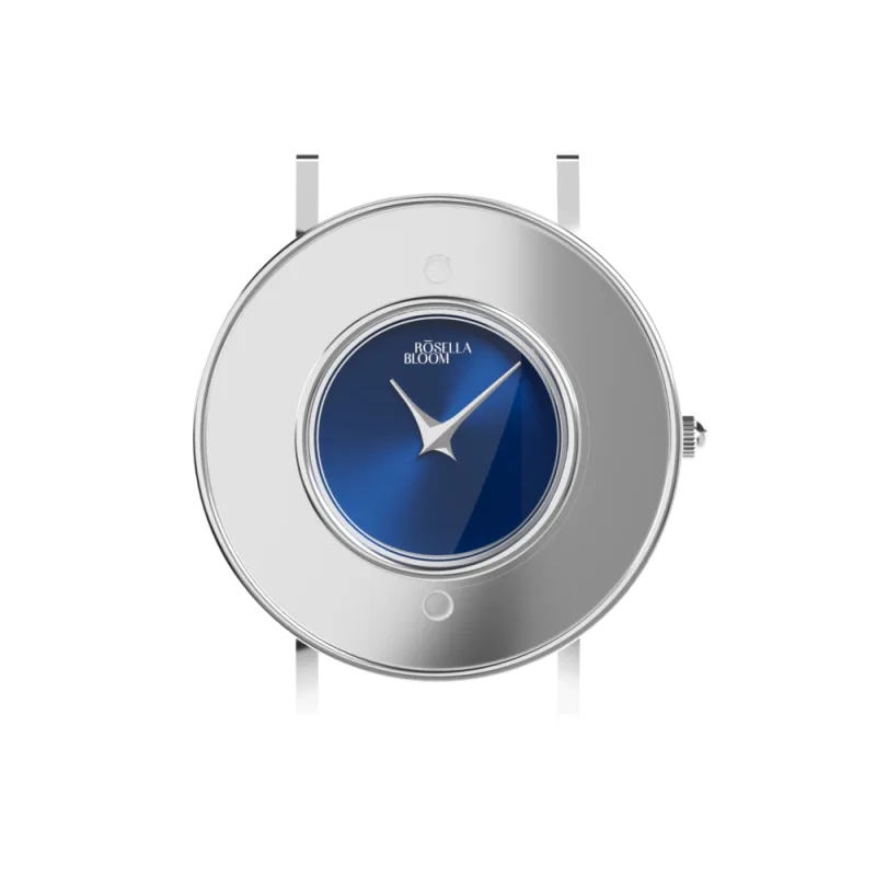 Stříbrné pouzdro/modrý číselník RBR14C819-04XS