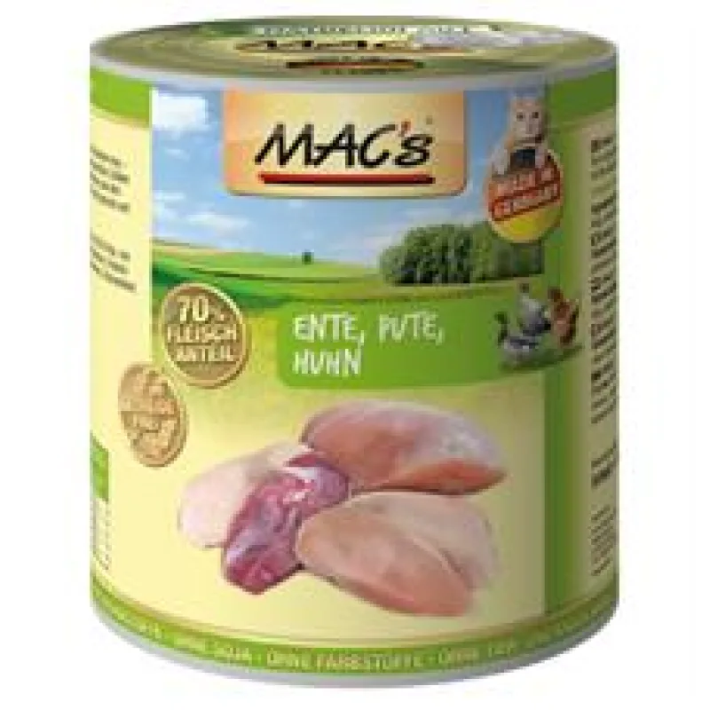 Konz. MACs Cat KACHNA, KRŮTA, KUŘE 200 g