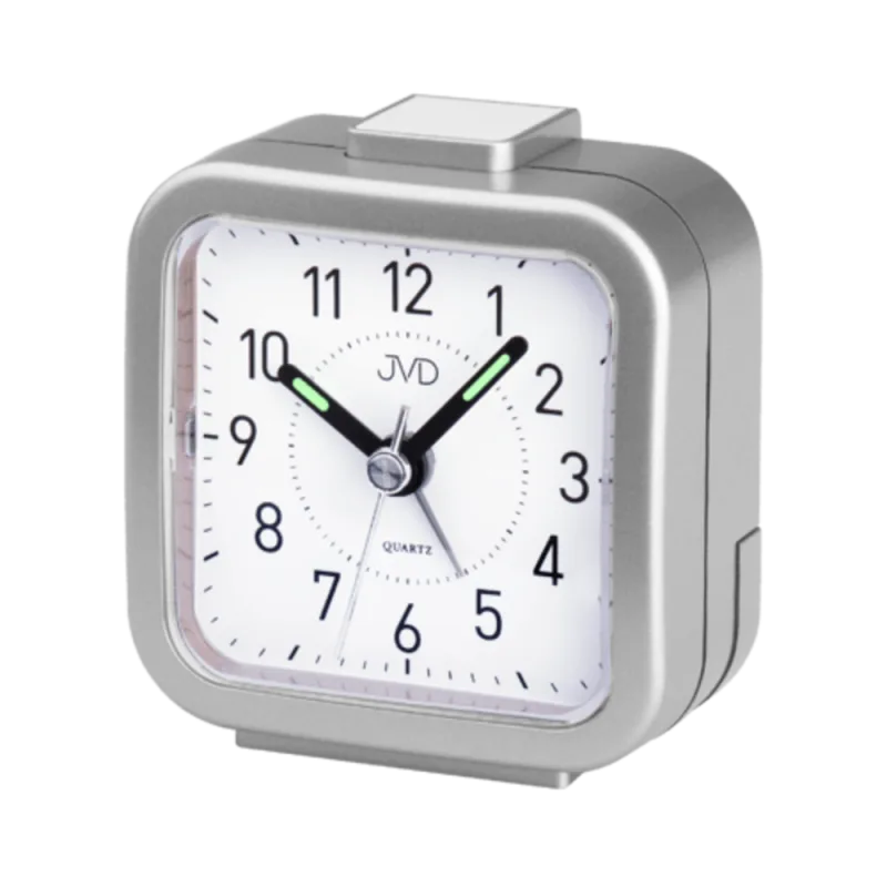 JVD Nejlevnější analogový malý levný budík JVD quartz SR105.6