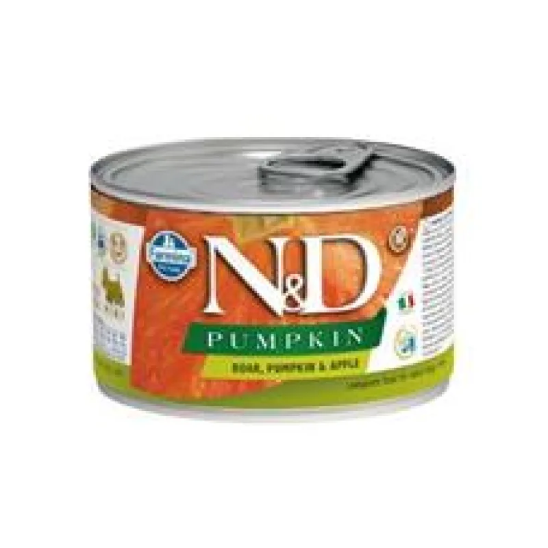 N&D DOG PUMPKIN Adult Boar & Apple Mini 140 g + 1 ks ZDARMA