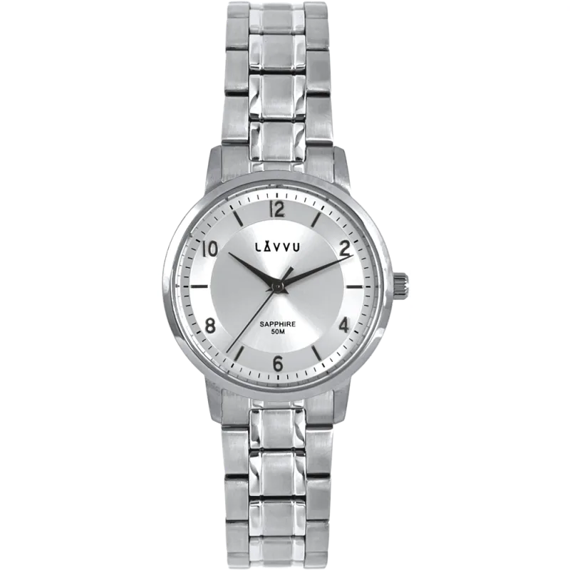 LAVVU Stříbrné dámské hodinky LINSELL se safírovým sklem LWL5060
