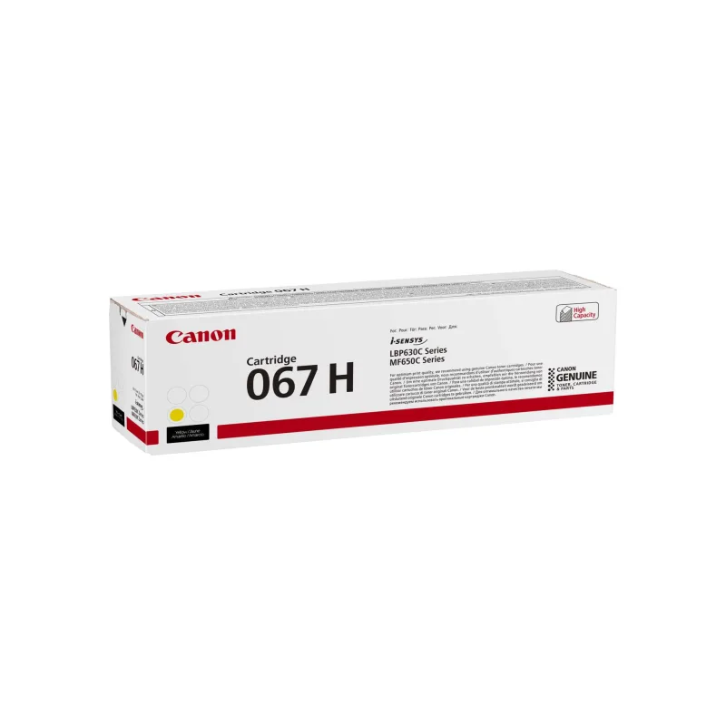 Canon TONER 067H žlutá pro i-SENSYS LBP631Cw, LBP633Cdwa, MF651Cw, …