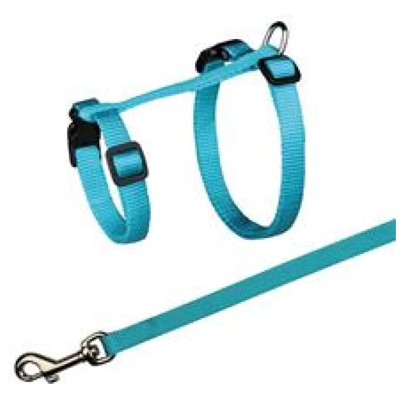 Postroj nylon. pro kočku s vodítkem XL, 34-57 cm/13mm, 1,20m 1 ks