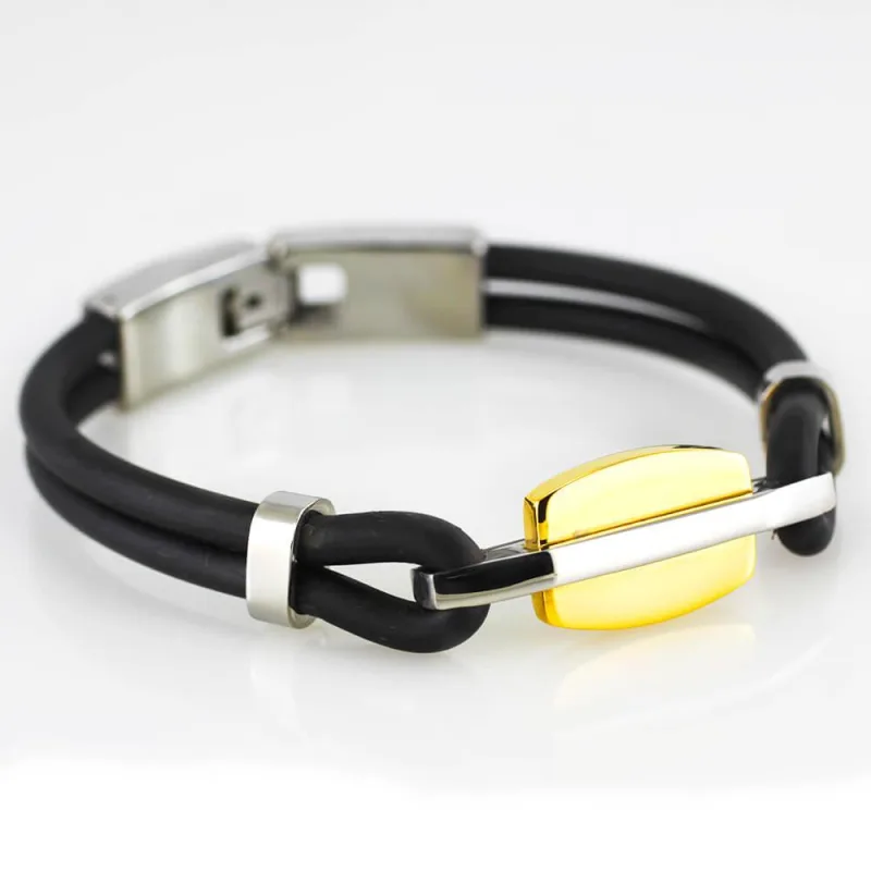 MPM Ocelový náramek z chirurgické oceli Bracelet 7089 - Black