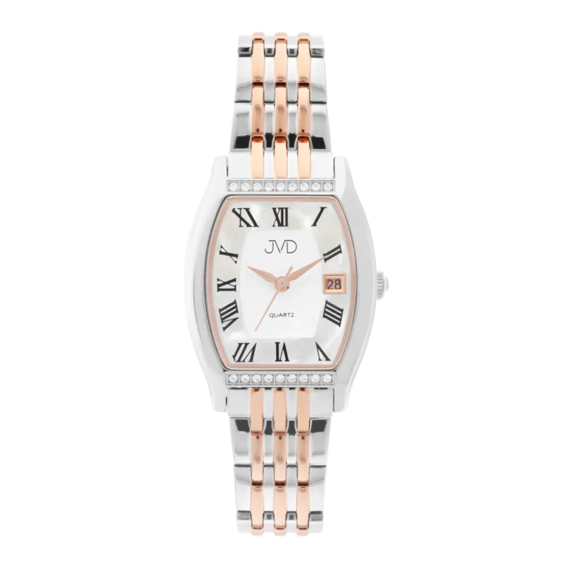 JVD Dámské elegantní hranaté šperkové hodinky JVD JG1027.2