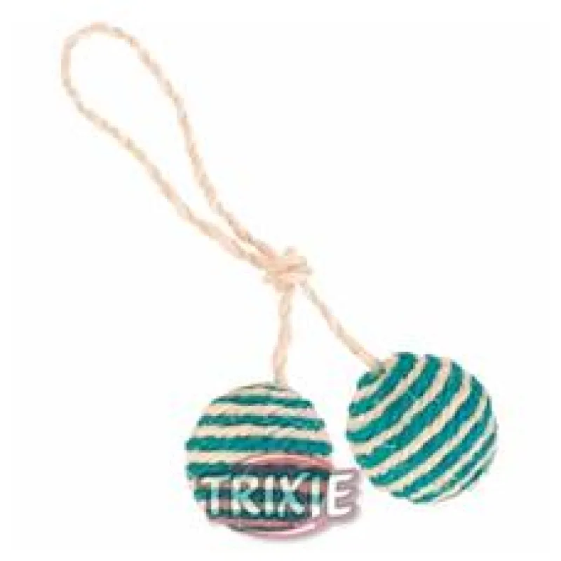 Sisalové míčky 2 ks s catnipem 1 ks