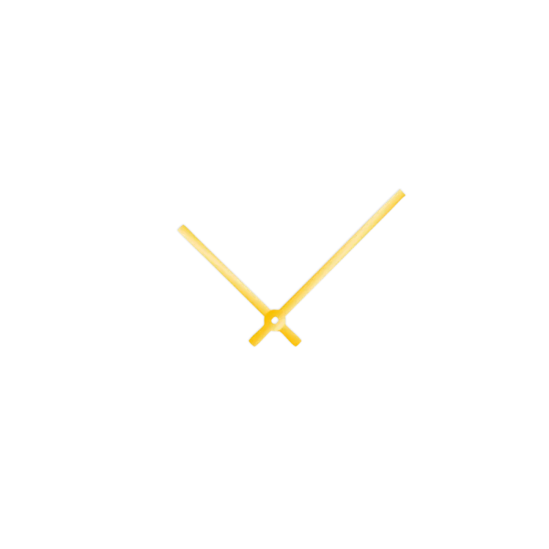 Zlaté rovné hliníkové ručičky na hodiny 90 mm | 65 mm APH02AG