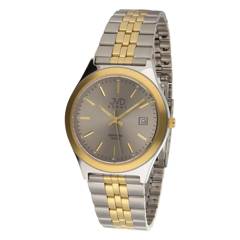 Luxusní pánské ocelové vodotěsné JVD X52 se safírovým sklem DOPRAVA ZDARMA!