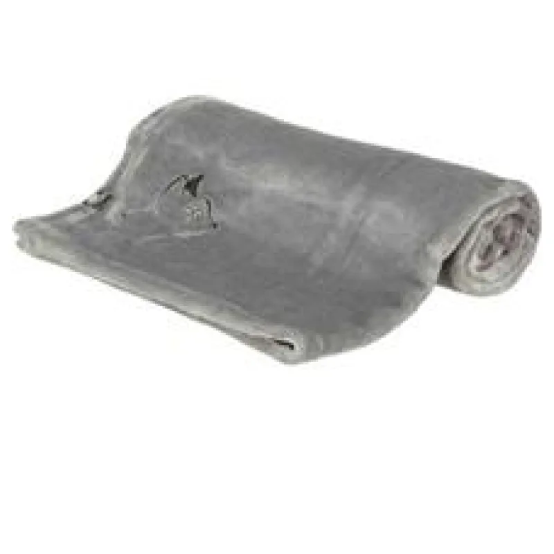 Plyšová deka NILAY pro alergiky, šedá 70 x 50 cm