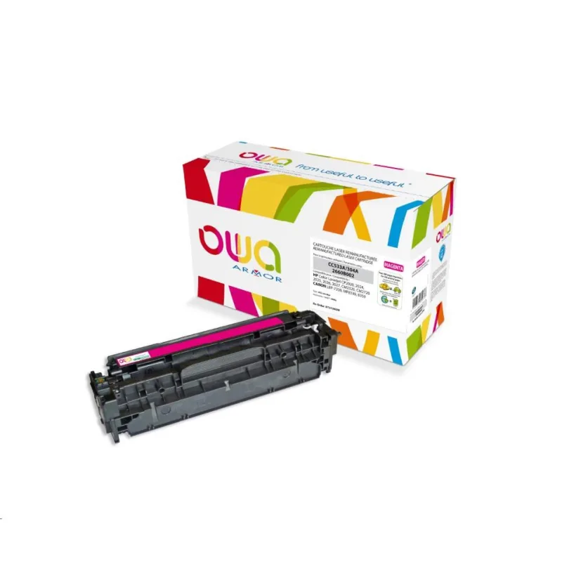 OWA Armor toner magenta 2800 stran CANON (CRG-718M) / HP (CC533A)…