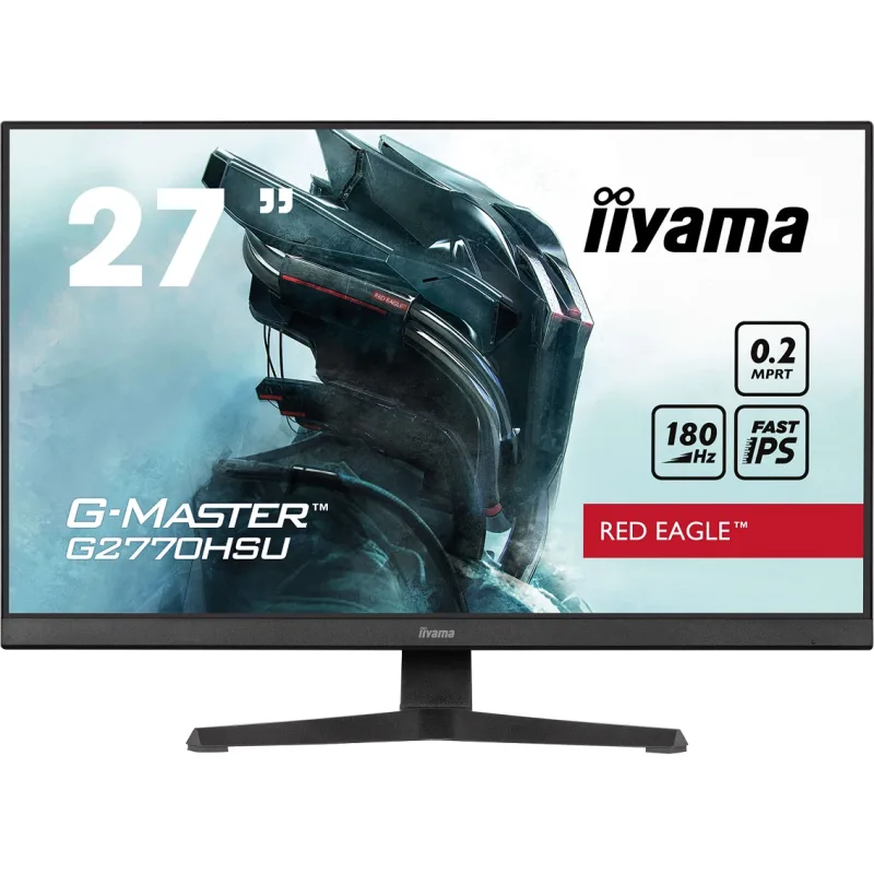 iiyama G-Master/ G2770HSU-B6/ 27"/ IPS/ FHD/ 180Hz/ 0, 2ms/ Black/ 3R…