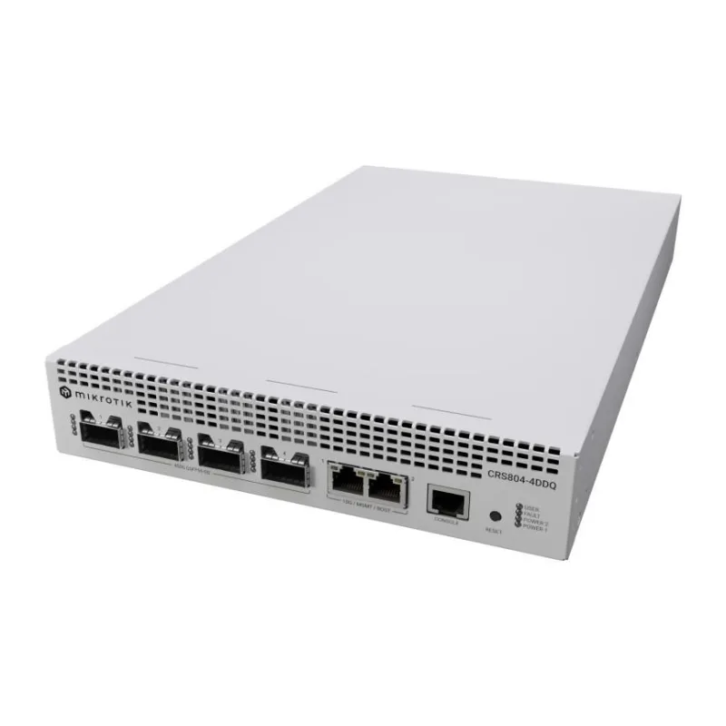 MikroTik CRS804-4DDQ-hRM 400GB Cloud Router Switch CRS804 DDQ CRS804-4DDQ…