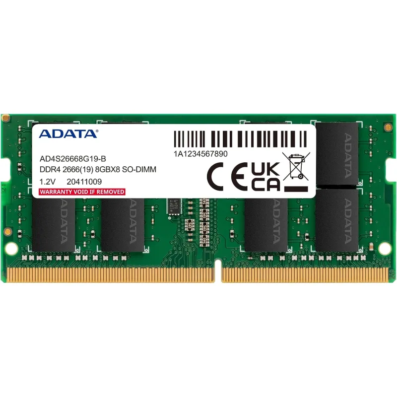 Adata/ SO-DIMM DDR4/ 8GB/ 2666MHz/ CL19/ 1x8GB AD4S26668G19-SGN