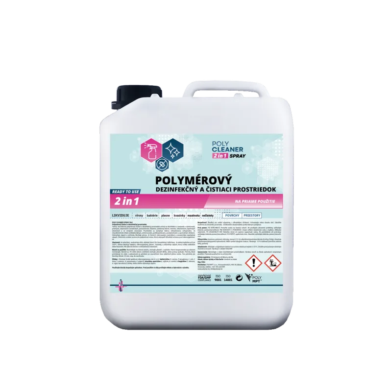 POLY CLEANER SPRAY 2in1 univerzálny čistiaci a dezinfekčný prostriedok, POLYMPT