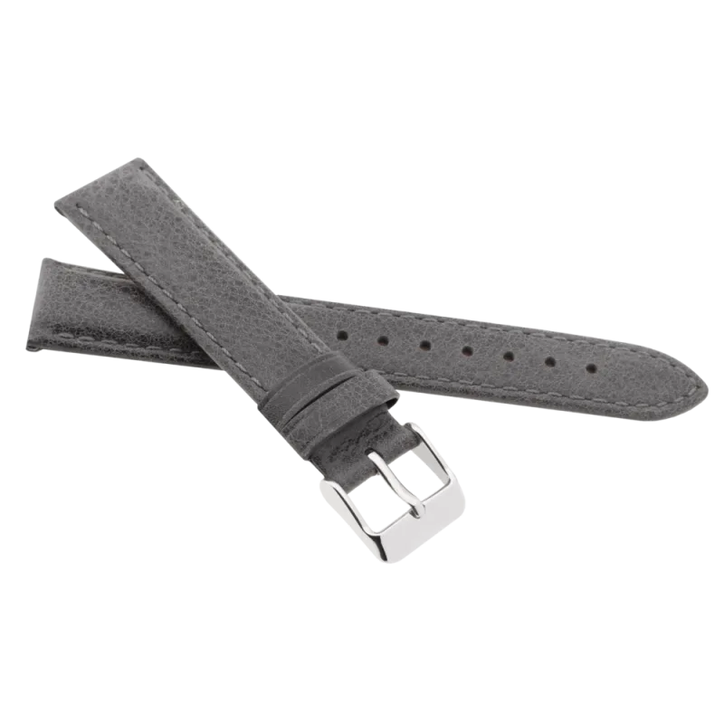 JVD Kožený unisex šedý řemínek na hodinky R41514/18