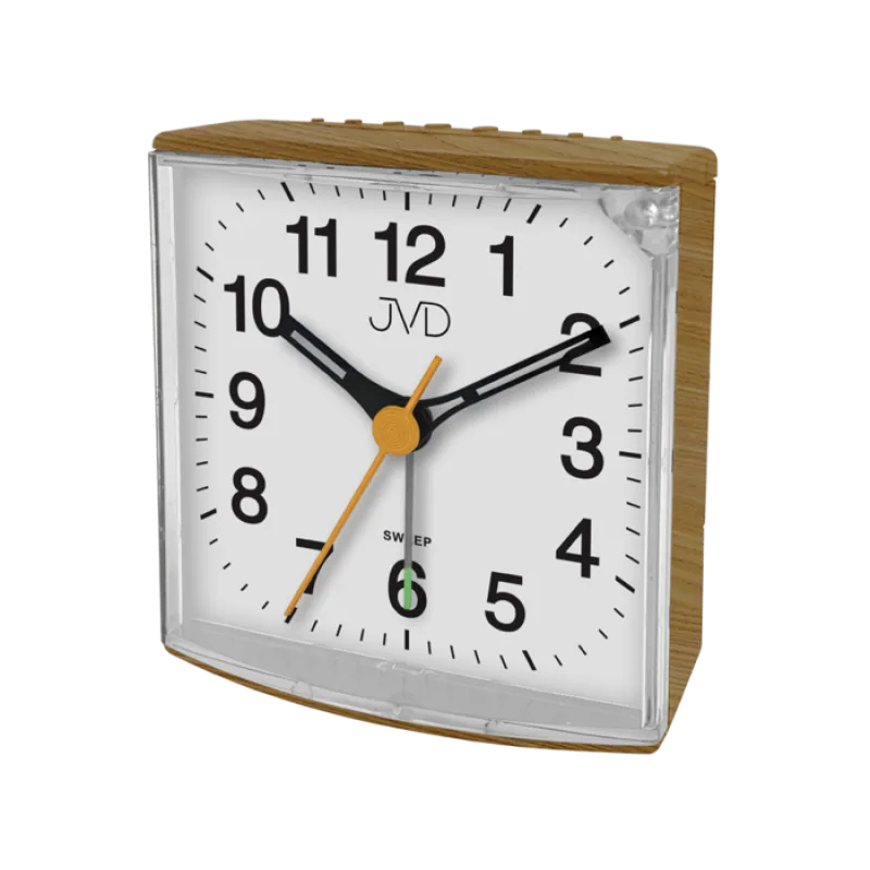 Malý netikajcí tichý přehledný budík JVD SRP002.4