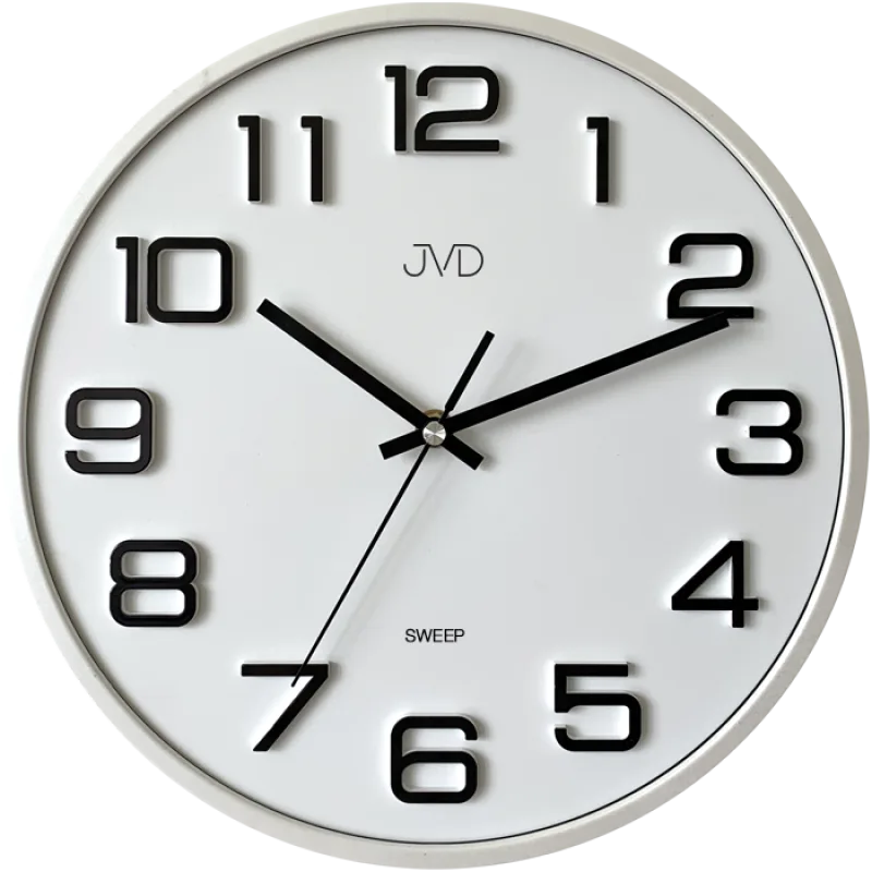 Plastové pastelové nástěnné tiché netikající dětské hodiny JVD HX2472.3