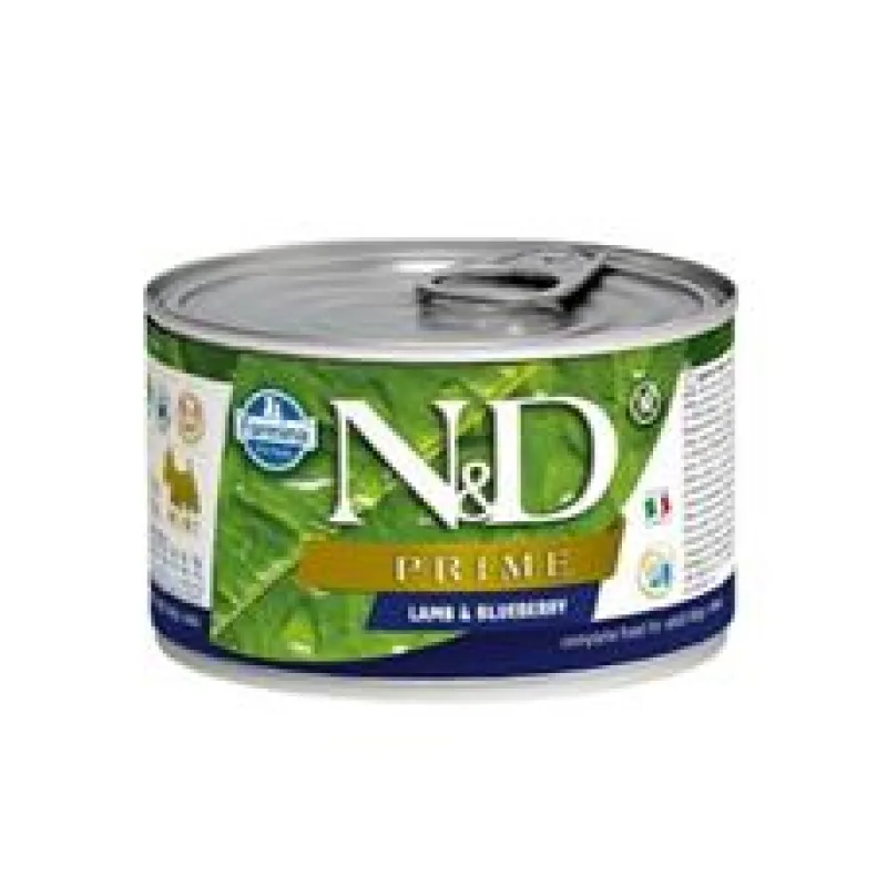 N&D DOG PRIME Adult Lamb & Blueberry Mini 140 g + 1 ks ZDARMA