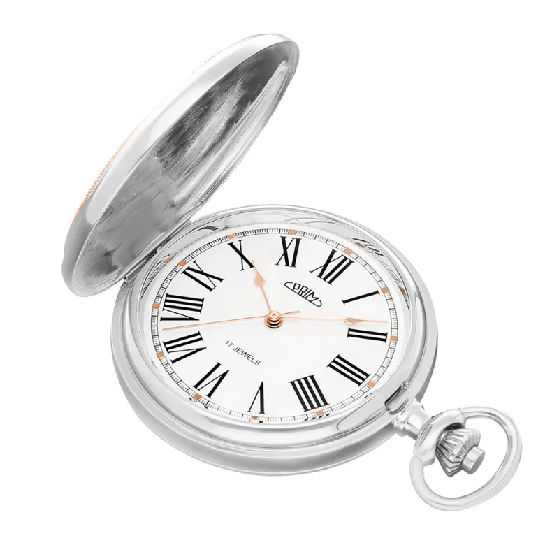 PRIM Klasické mechanické kapesní hodinky PRIM s ručním nátahem PRIM Pocket Roman Symbol - C W04P.13224.C