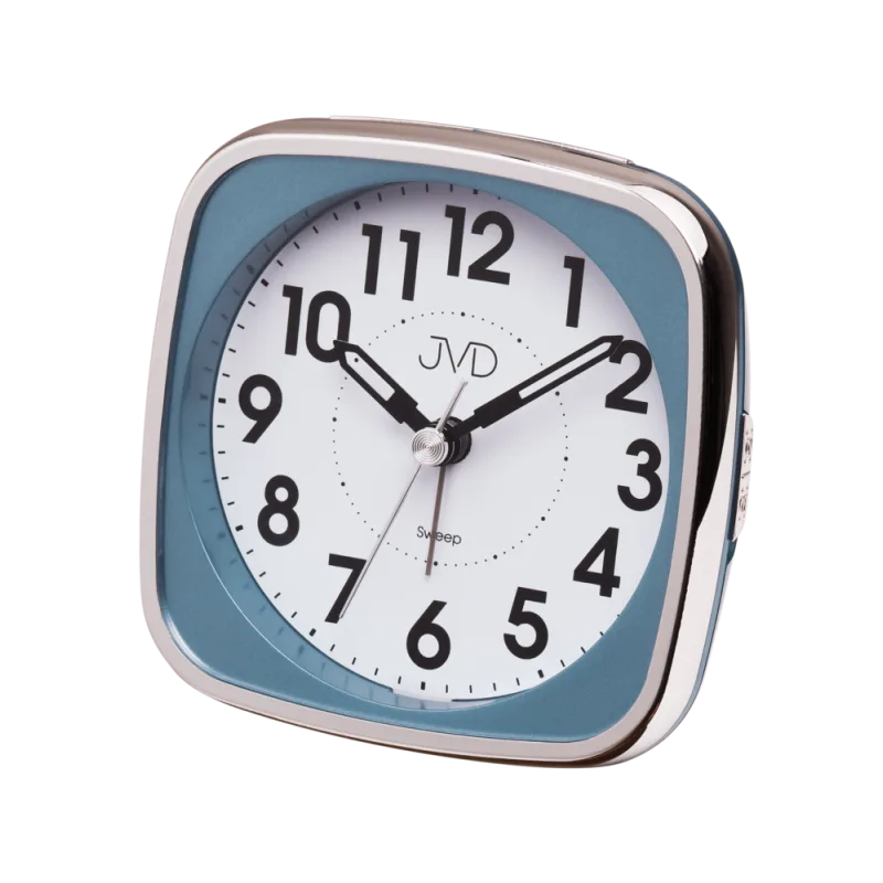 JVD Modrobílý analogový budík JVD sweep SRP838.3