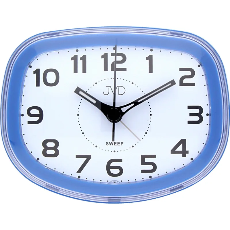 Netikající tichý analogový budík JVD SRP865.3 s LED podsvícením