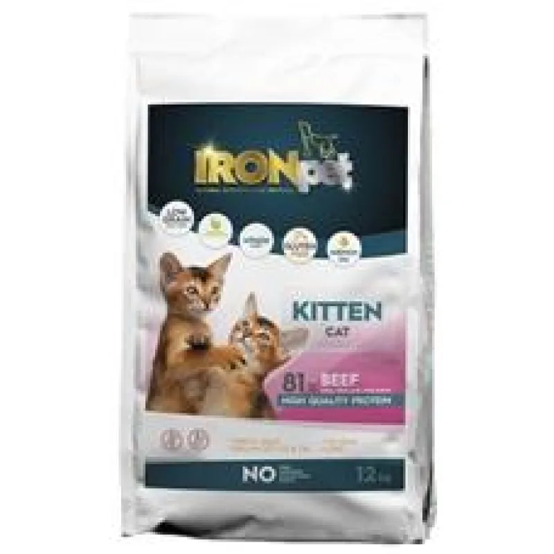 IRONpet Cat Kitten Beef (Hovězí) 2 x 12 kg