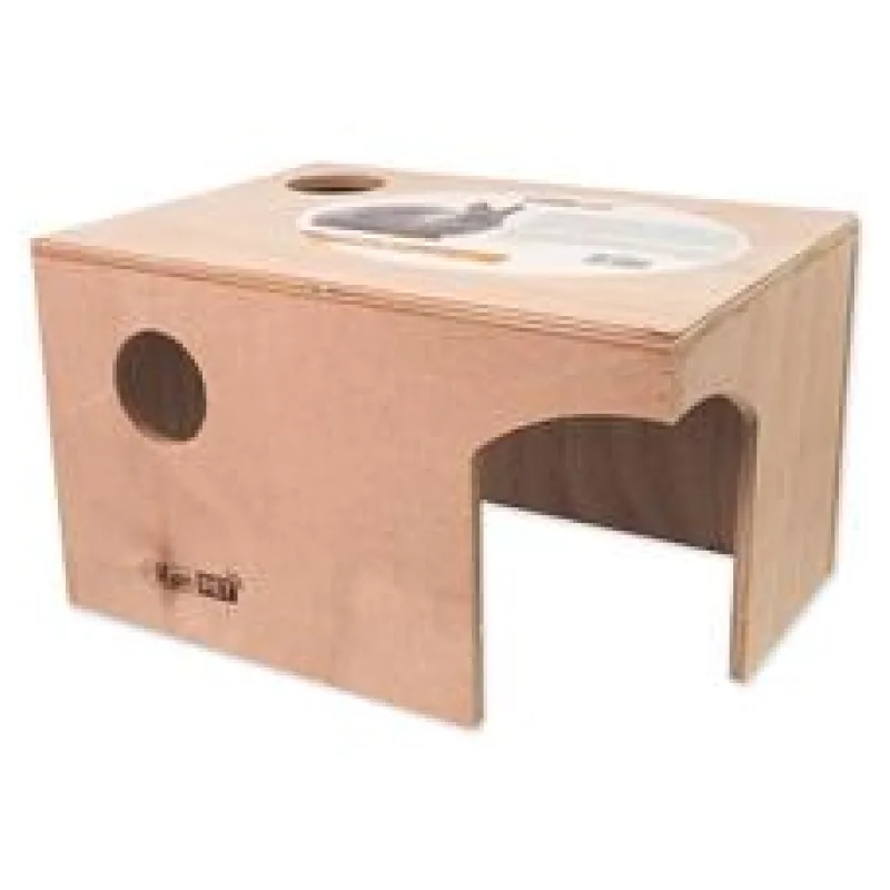 Domeček EPIC PET dřevěný L - 25cm