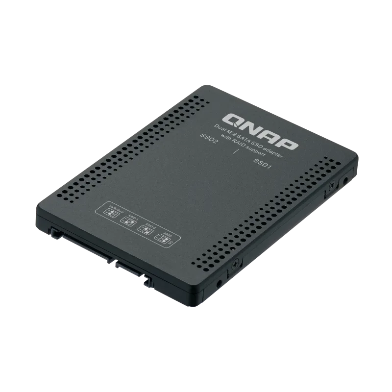 QNAP adaptér QDA-A2MAR (2x M.2 SSD SATA sloty v 2, 5" SATA rámčeku) QDA…