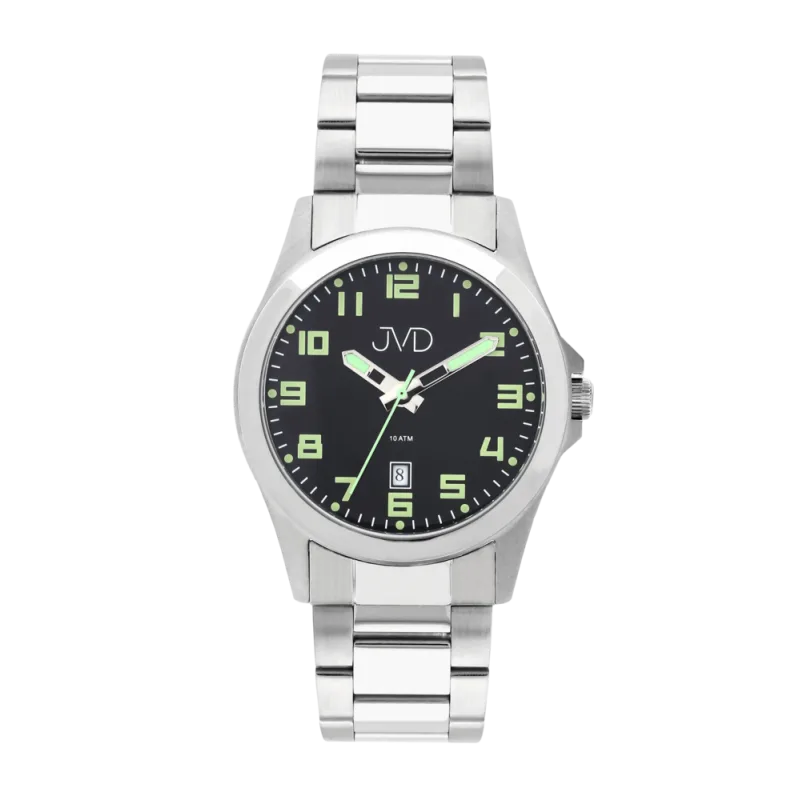 JVD Odolné vodotěsné náramkové pánské hodinky JVD steel J1041.35 - 10ATM