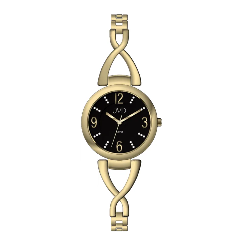 JVD Dámské ocelové zlacené náramkové hodinky JVD J4204.3