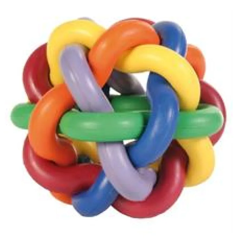 Míč tvrdá guma uzlíkový malý (7cm)