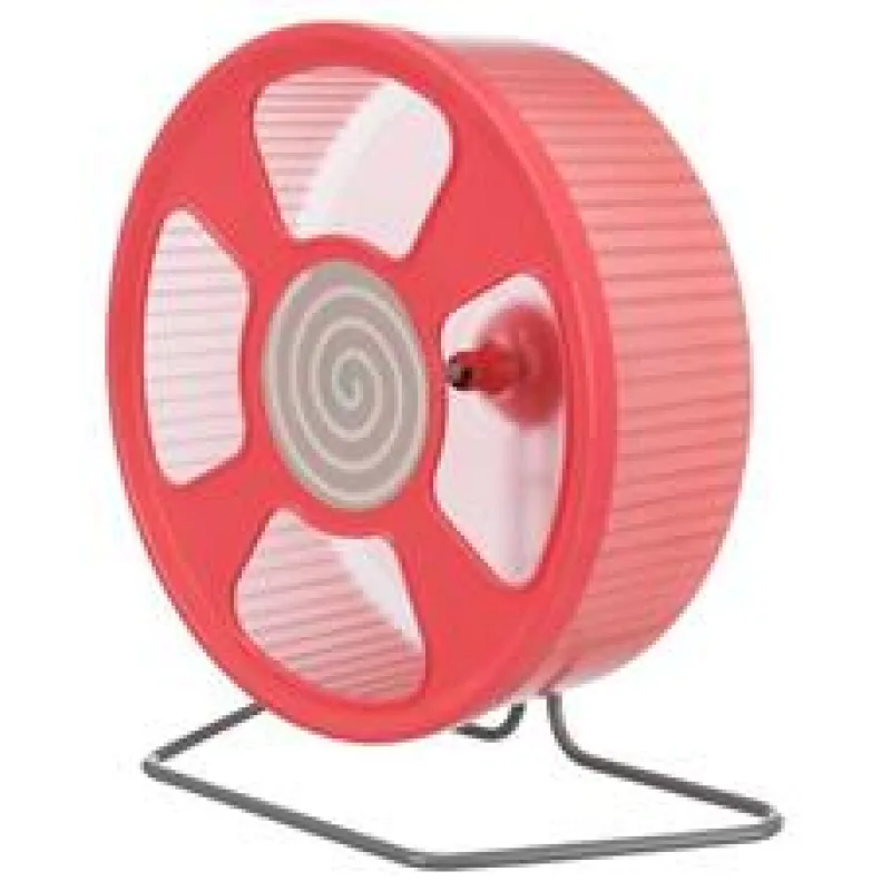 Tréninkové kolo pro křečka velké, plastové, kov. stojan 28 cm - mix barev