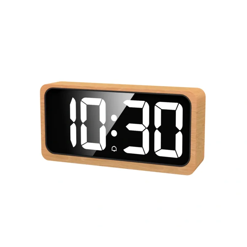 JVD Digitální bateriový budík s teploměrem JVD SB3210.1 v imitaci dřeva