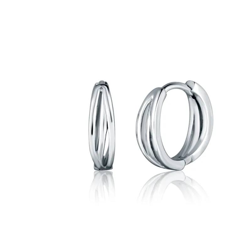 JVD Dámské stříbrné kruhové náušnice SVLE2789X860000