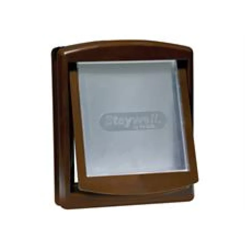 Dvířka STAYWELL hnědá s transparentním flapem 755 1 ks