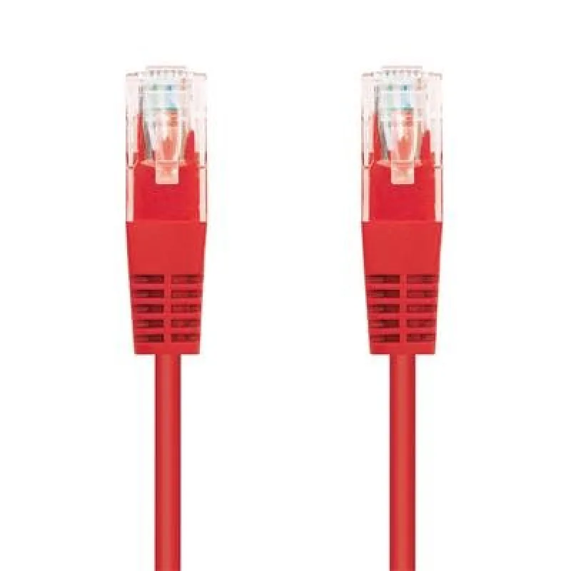 Kábel C-TECH patchcord Cat5e, UTP, červený, 5m CB-PP5-5R