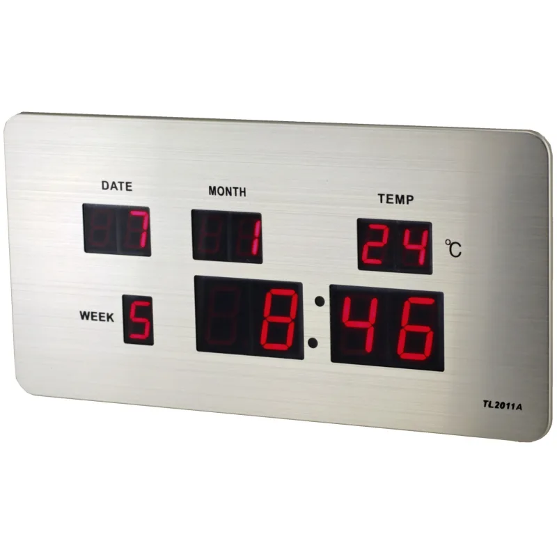 MPM Digitální budík s červenými LED diodami MPM C02.3673 RED LED