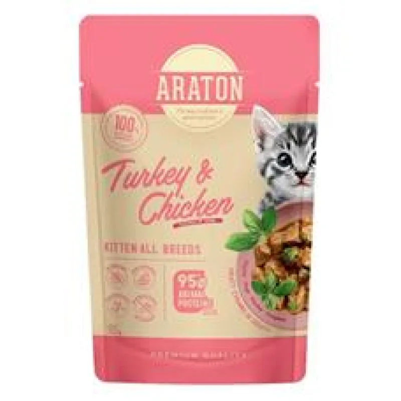 Araton Cat kaps. Kitten Turkey/Chicken 85 g 85g