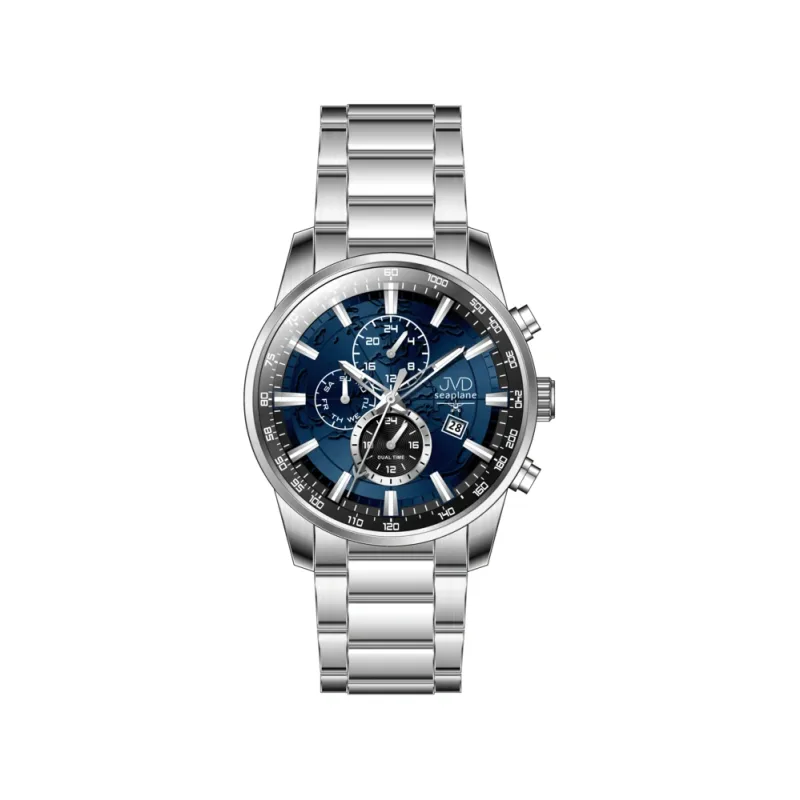 JVD Pánské ocelové vodotěsné ocelové hodinky - chronograf JVD JE1018.2