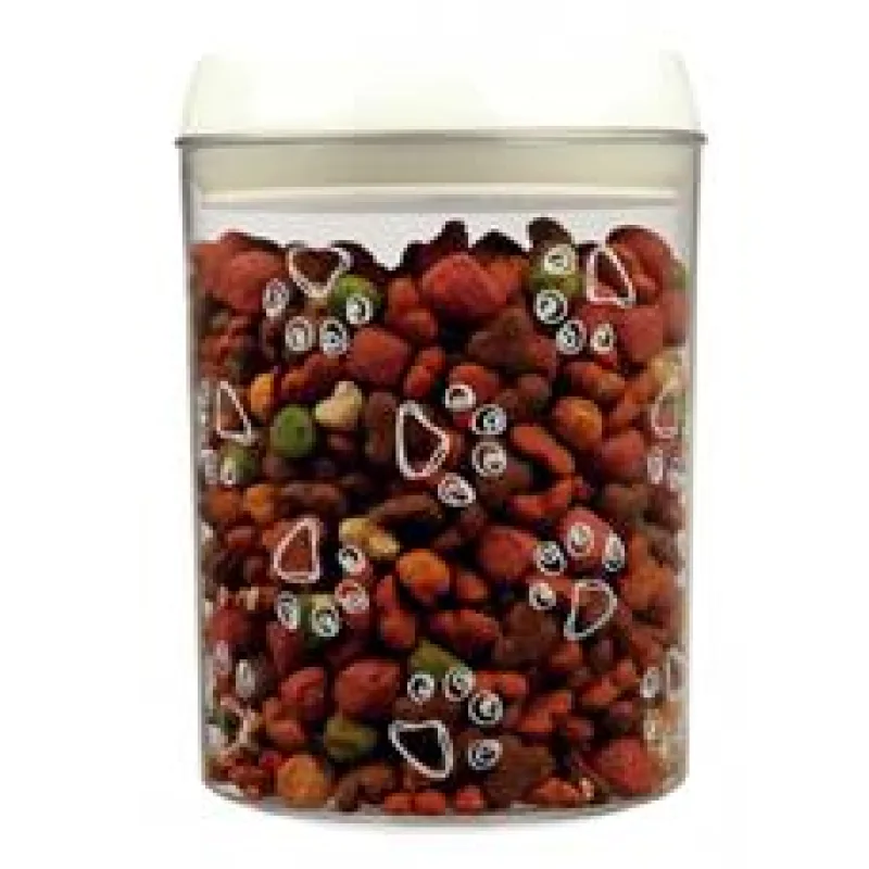 Plastový zásobník na krmivo a pamlsky 1,5l/12x17,5cm transpa 1 ks