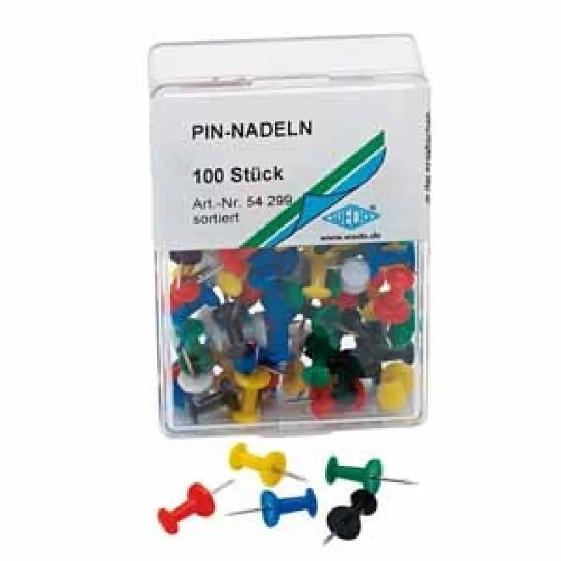 Kolíky na tabule a nástenky, 100 ks 54299